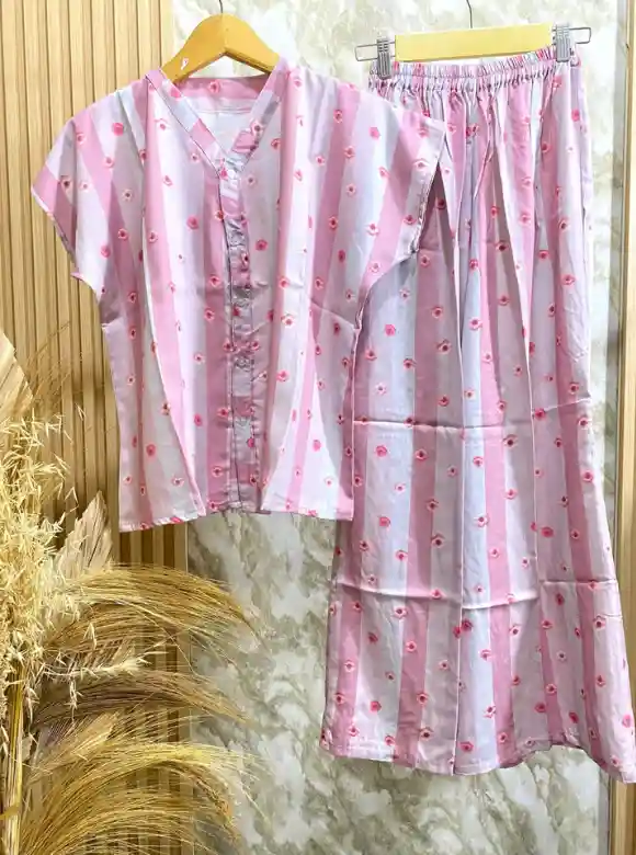 Daster Anak Pink Garis